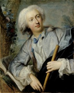 Lorens Pasch, the Elder / vanhempi / den äldre (1702−1766): Flute Player / Huilunsoittaja / Flöjtspelare