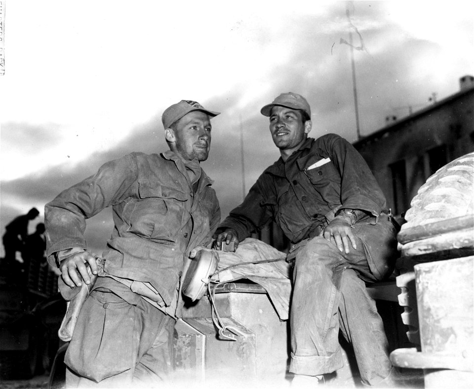 SC 348699 - Two 71st Signal Svc. Bn. GHQFEC photographers.