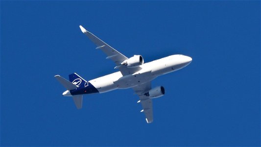 Airbus A320-271N D-AINW Lufthansa from Madrid (11400 ft.) photo