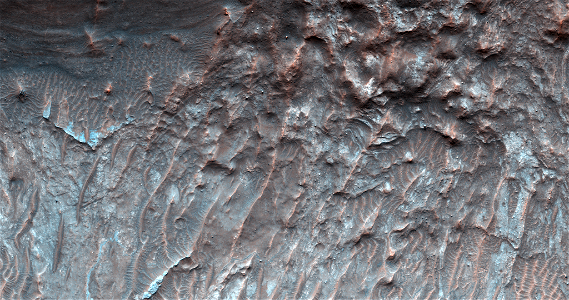 Layering within a Crater in Tyrrhena Terra photo