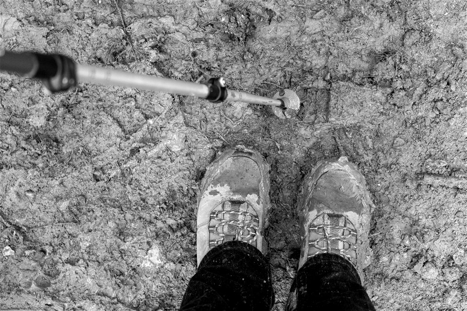 I only fell over once! Muddy & Flooded Footpaths.