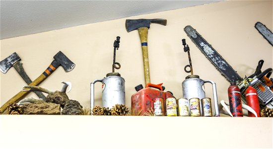 MAY 17: Fire tools on display