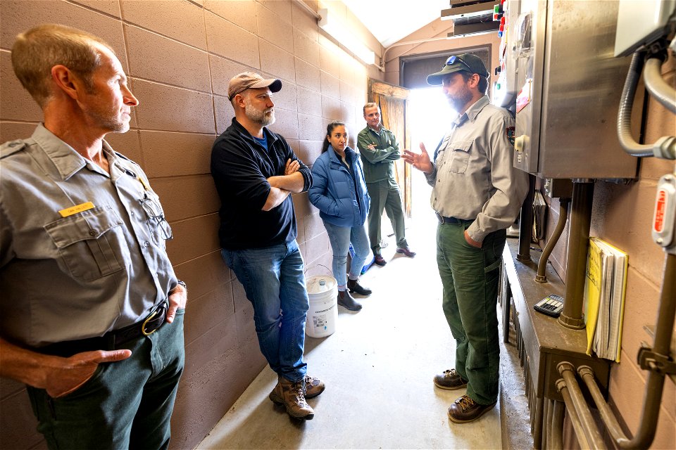 DOI Deputy Secretary Visit: Jason Murphy briefs DOI Deputy Secretary on wastewater operations (2)