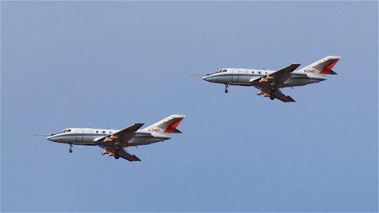 Dassault Falcon 20E-5 D-CMET DLR Flugbetriebe (3800 ft.)