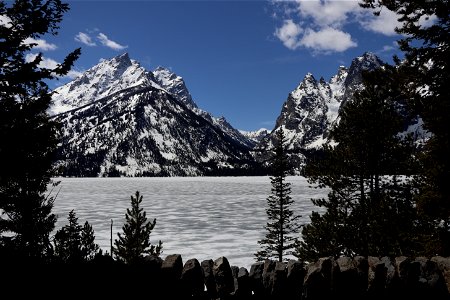 Jenny Lake Overlook in the Spring photo