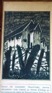 Cimetière du Camp du Vernet : Dessin de Constantin Sikatchinsky