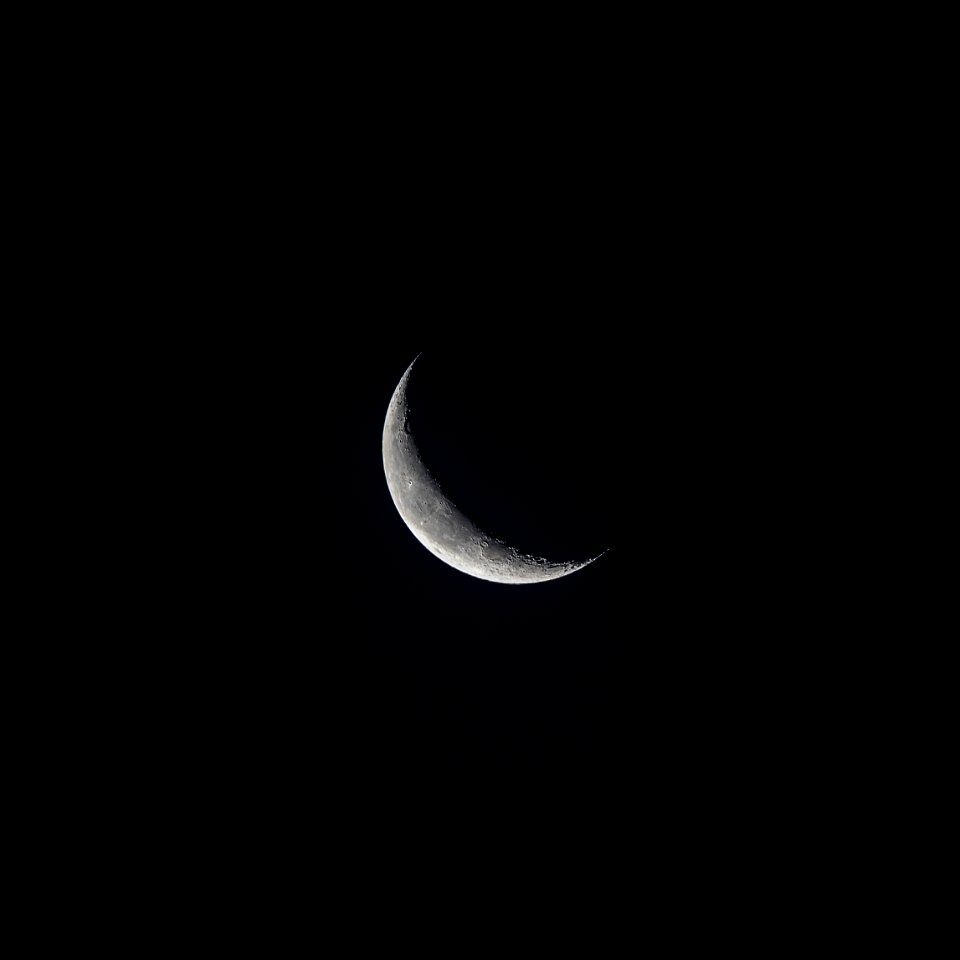 Waning Crescent Moon on 6-24-22