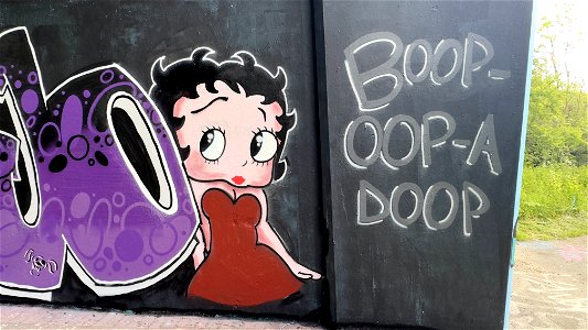 Betty Boop Graffiti Under The M20 Art Gallery