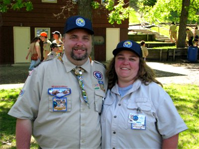 Mr. and Mrs. Scoutmaster Bucky photo
