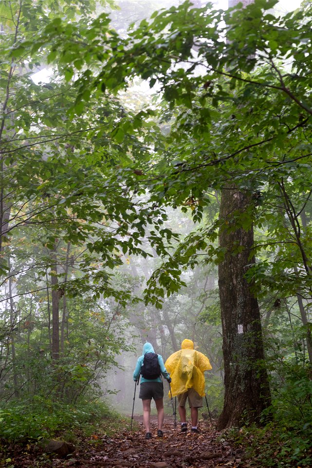 Gravel Springs Hikers in the Rain