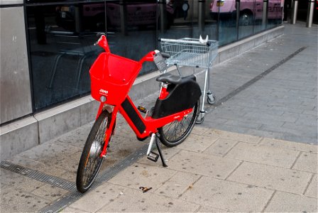Hire bike near Westfield Stratford City shopping centre, London