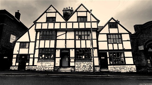 A large probably C17 timber-framed house restored in 1892. Earl Street Maidstone (Zizzi Restaurant) photo