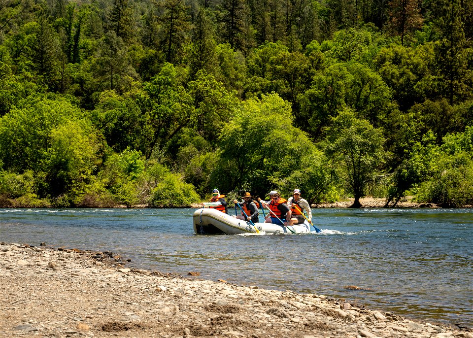 Rafters on the American River photo