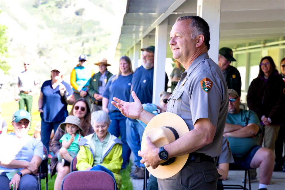 Yellowstone flood event 2022: Superintendent, Cam Sholly, speaks to employees at Mammoth employee meeting (2)