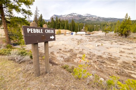 Northeast Entrance Road flood repairs: Pebble Creek Campground