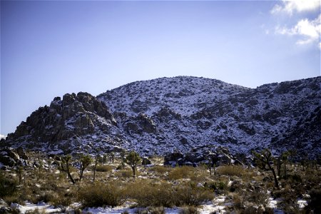 Sheep Pass Campground covered in snow photo