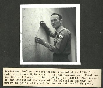 (1966) Asst Refuge Manager Berns photo