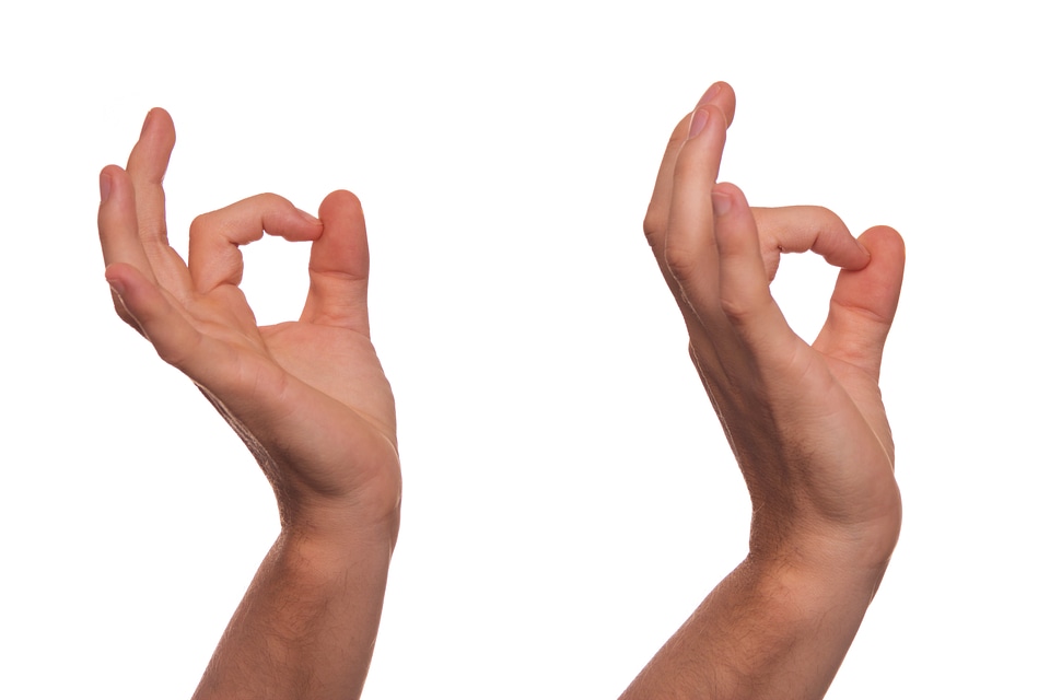 Okay gesture sign language