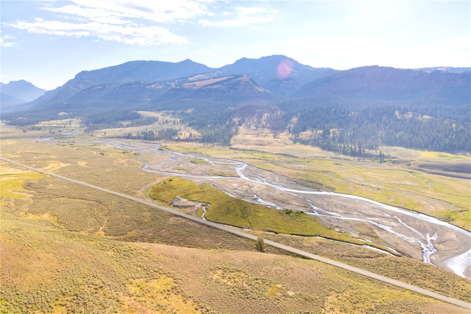 Yellowstone flood event 2022: Soda Butte Creek and Mt. Norris (September 1)