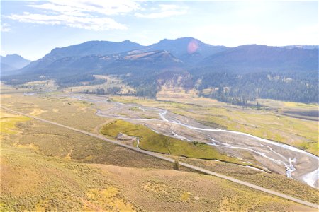 Yellowstone flood event 2022: Soda Butte Creek and Mt. Norris (September 1) photo