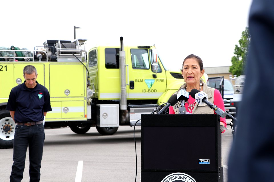 DOI Sec Haaland visiting NIFC 2022