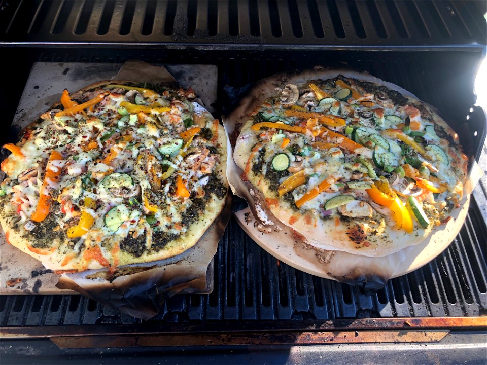 Two Pizza Stones in Action