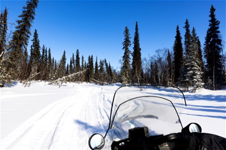 A winter trail at Selawik National Wildlife Refuge. photo