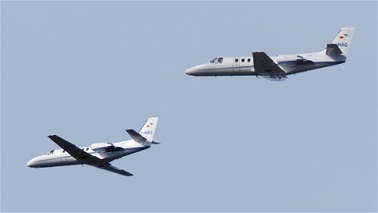 Cessna 551 Citation II(SP) D-IHAG Heli-Flight GmbH & Co. KG from Liege (3800 ft.)