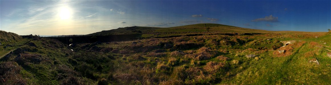 Foggintor Quarry Dartmoor National Park Devon UK Apple Ipod Panoramic Photo 20th 21st May 2023