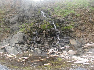 Island waterfall photo