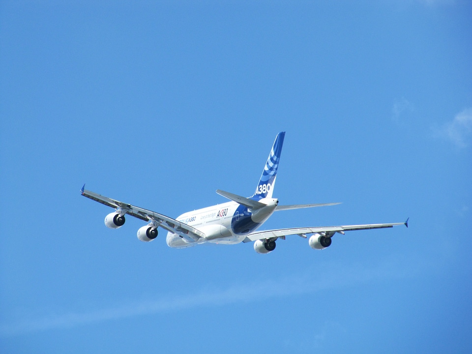 Flight flying passenger aircraft