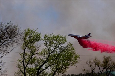 Airtanker Supports Firefighters on the Ground photo