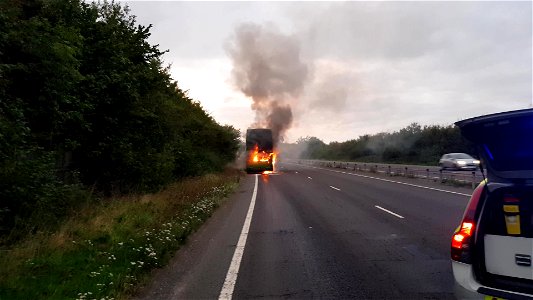Bus Fire East Peckham Driver OK Bus was not in service. Feel free to share CC Licence