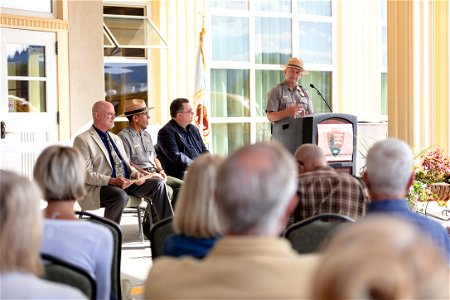 Mammoth Hot Springs Hotel reopening ceremony: photo