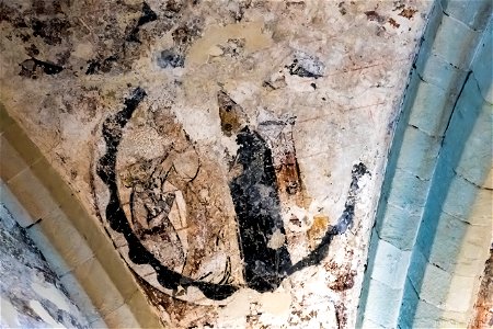 Rochester Cathedral Wall Paintings. Dating from around 1142