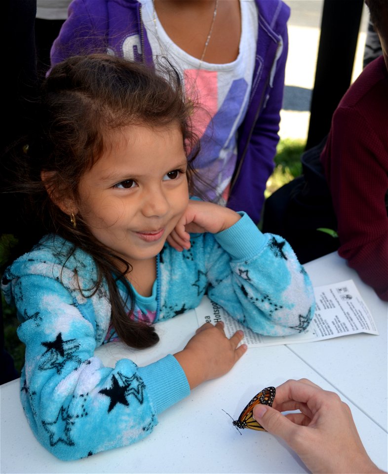 Kids help tag monarchs at Minnesota Valley National Wildlife Refuge photo