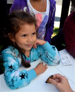 Kids help tag monarchs at Minnesota Valley National Wildlife Refuge photo