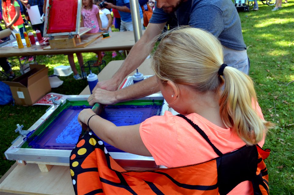 Monarch screen printing photo