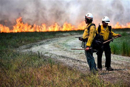 BLM’s Folsom Lake Veterans Crew perform RX Burn at Cosumnes River Preserve restoring critical habitat.
