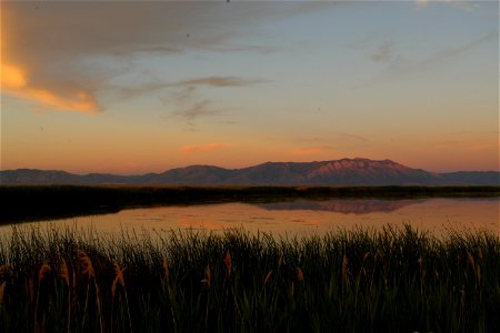 Sunset at Bear River Migratory Bird Refuge