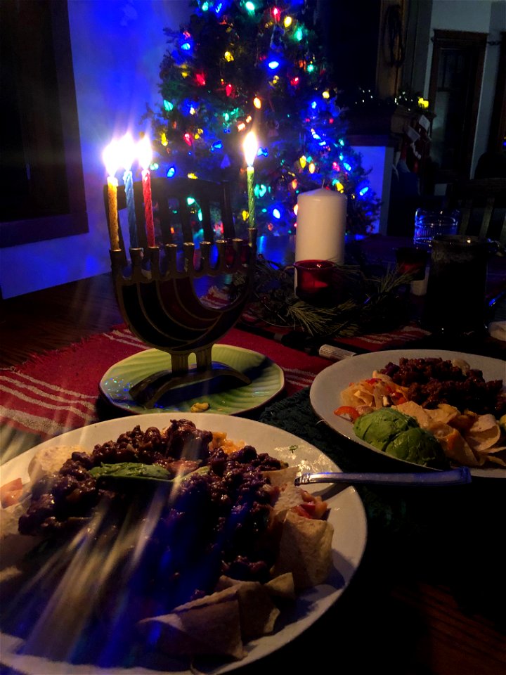 Hanukkah Chile Nachos