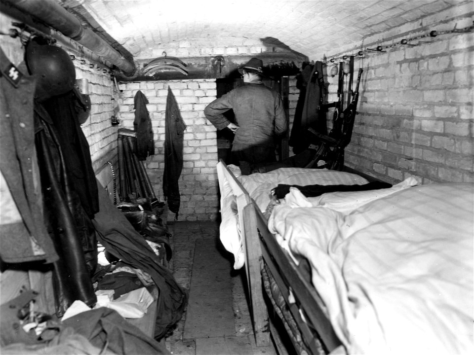 SC 336851 - Sleeping quarters of underground HQs in Saarbrucken, Germany.