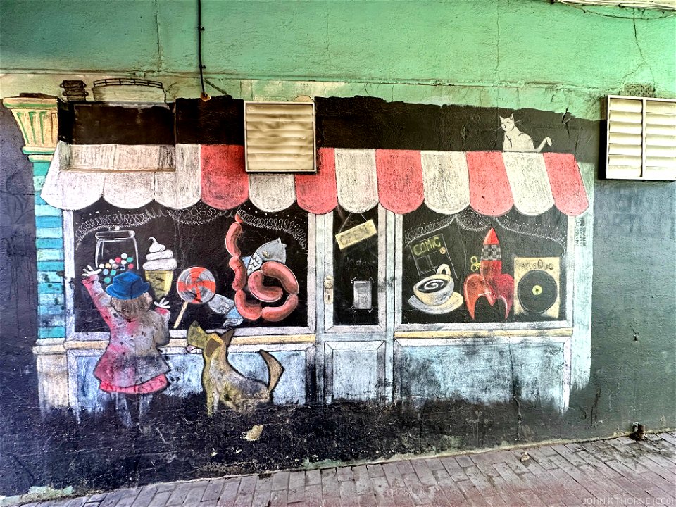 Mural Graffiti Street Art. Seen on a wall in Sittingbourne Kent