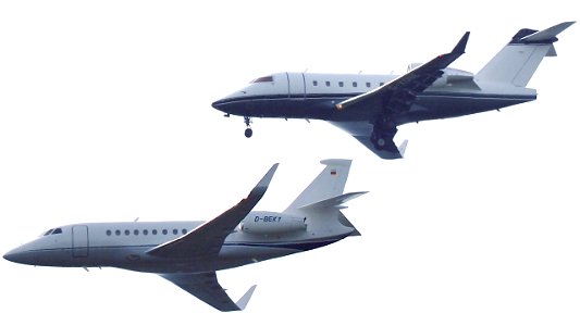 Two business jets on their way to Oberpfaffenhofen photo