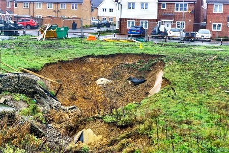 Sink Hole  Barming Maidstone Kent