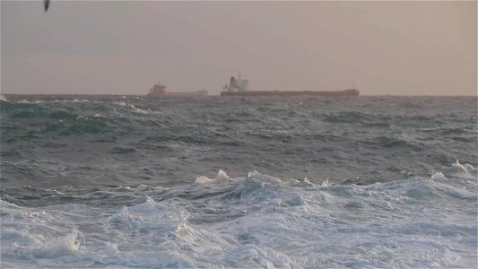 Raugh sea (free footage) photo