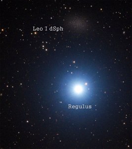 Regulus (α Leonis) and Leo I (UGC 5470) photo