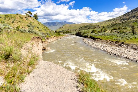Yellowstone flood event 2022: Boiling River trail washed out (3)