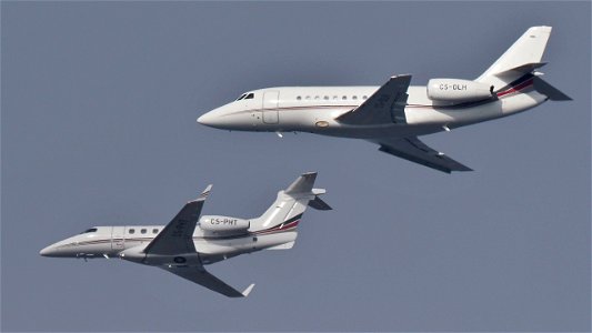 Two business jets from Netjets Europe:
