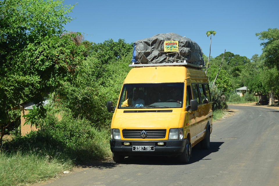 Minibus transportation car